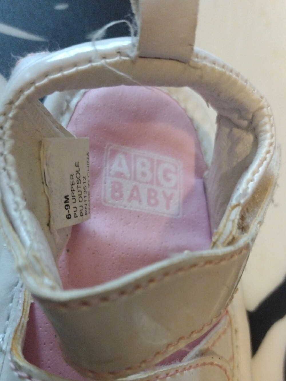 White & Pink Floral Infant Sandals - Picture 3 of 5